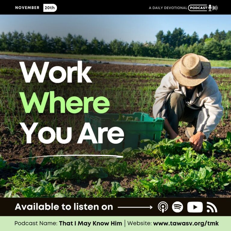 Work Where You Are, November 20